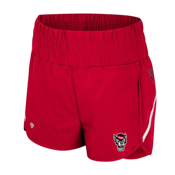 Red Ladies High Waist Short - Woflh